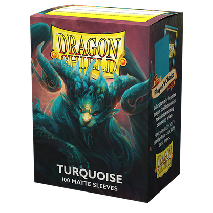 Dragon Shield Matte Sleeves Turquoise 100CT