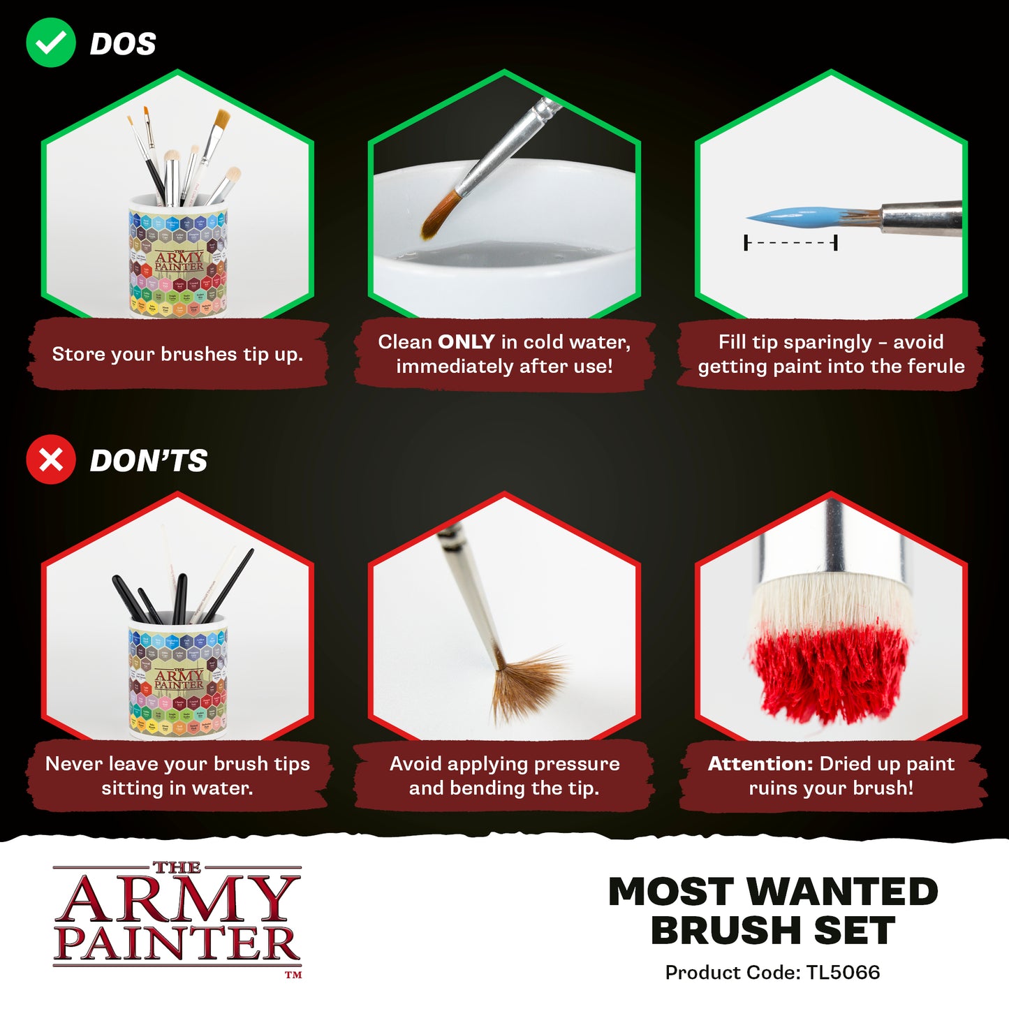 Army Painter Tools - Most Wanted Brush Set