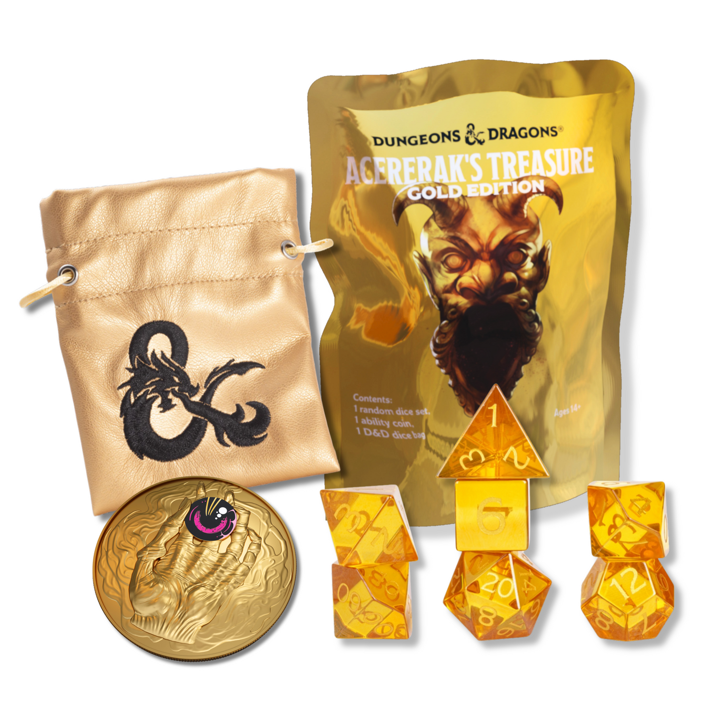 Sirius Dice - Acererak's Treasure Pack Dice Set Gold Edition