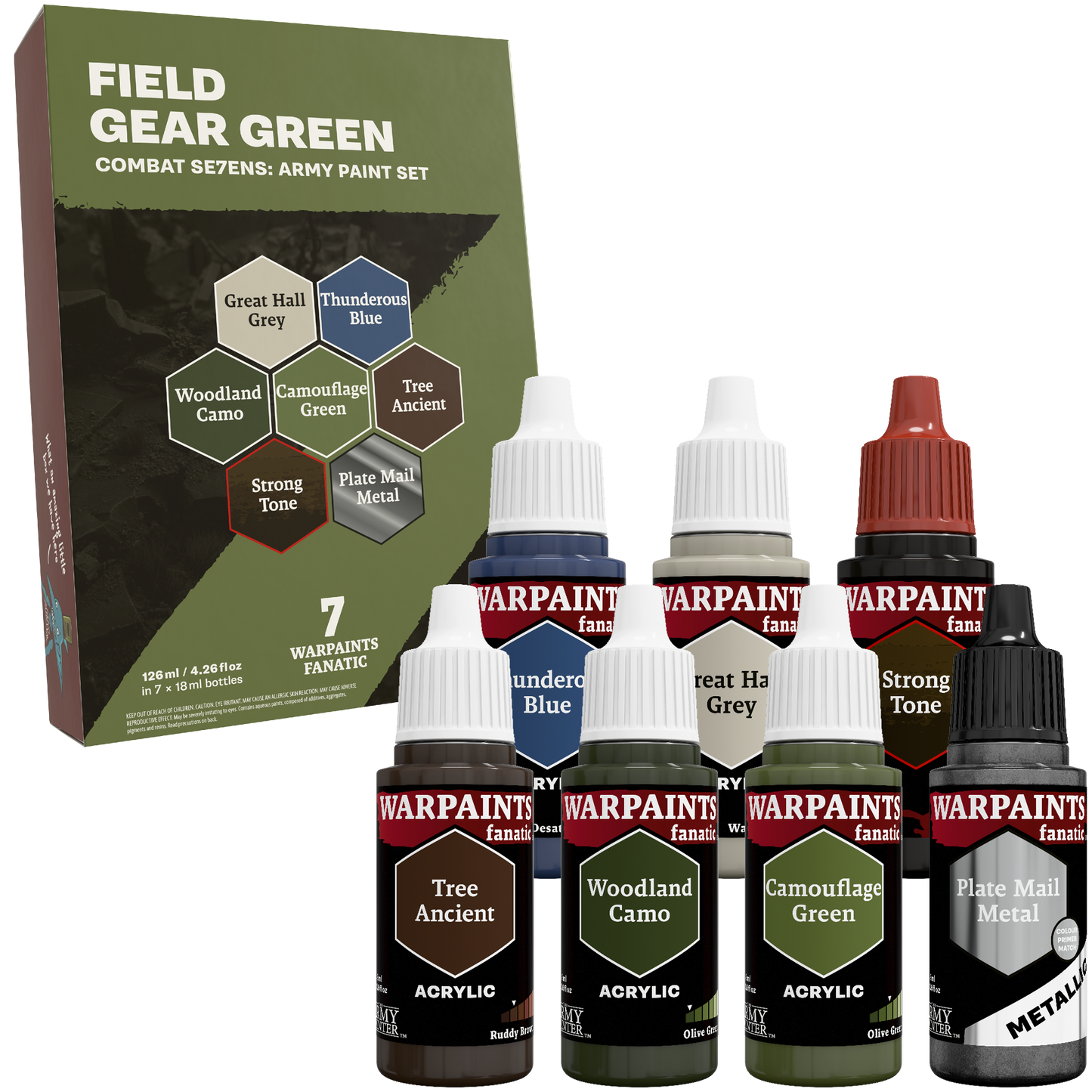 Combat Se7ens - Field Gear Green Paint Set