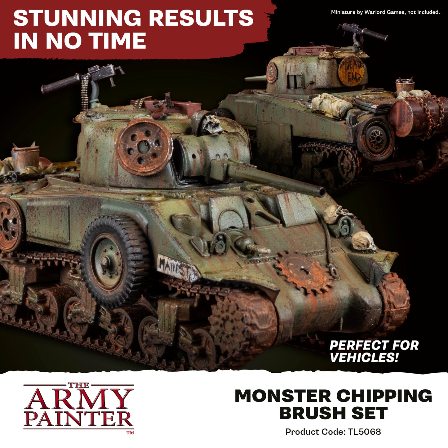Army Painter Tools - Monster Chipping Brush Set