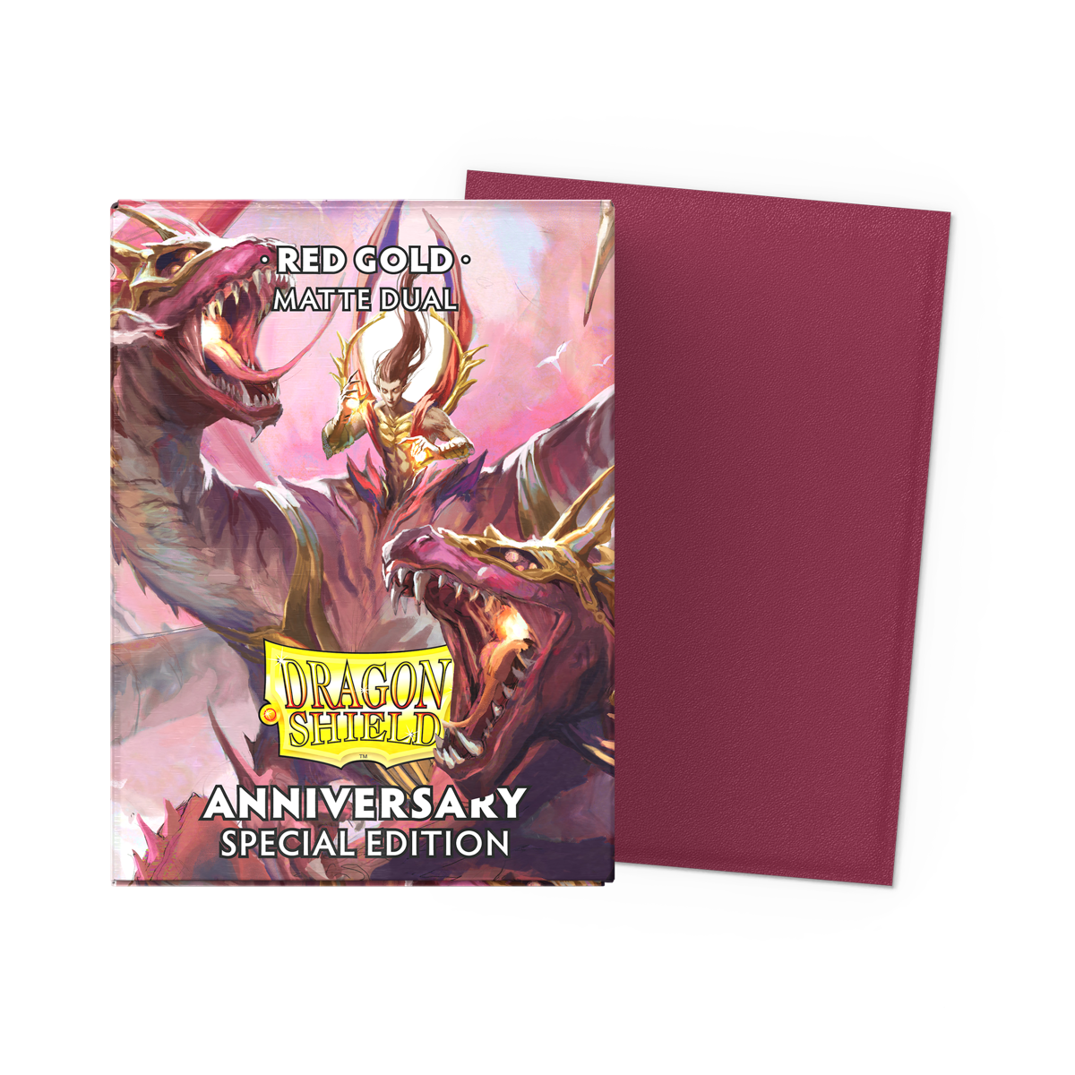 Dragon Shield Dual Matte Sleeves Anniversary Special Edition Red Gold 100CT