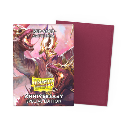 Dragon Shield Dual Matte Sleeves Anniversary Special Edition Red Gold 100CT