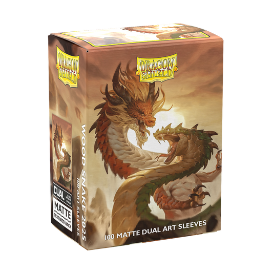 Dragon Shield Wood Snake 2025 Dual Matte Sleeves 100CT