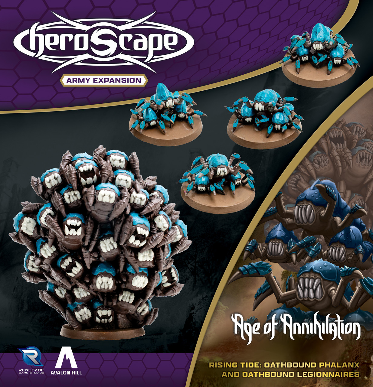 Heroscape - Rising Tide: Oathbound Phalanx and Oathbound Legionnaires Army Expansion (PRÉCOMMANDE)