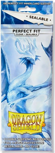 Dragon Shield Perfect Fit Inner Sleeves Clear Sealable 100CT