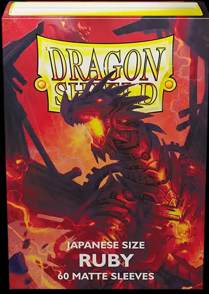 Dragon Shield Japanese Matte Sleeves Ruby 60CT
