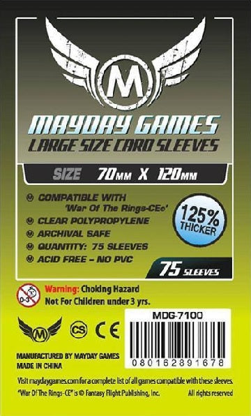 Mayday Games Premium Sleeves 70x120mm 75ct