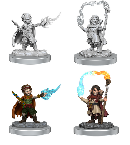 D&D Unpainted - Halfling Wizards