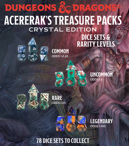 Sirius Dice - Acererak's Treasure Pack Dice Set Crystal Edition