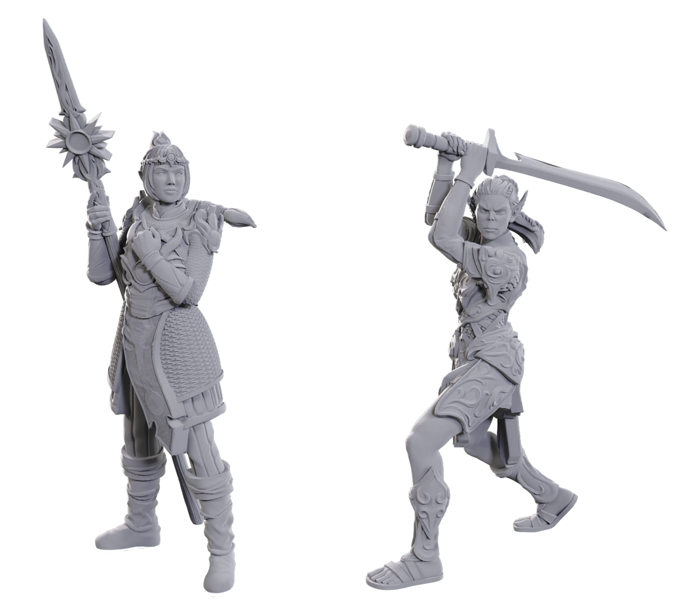 D&D Unpainted - Lae'zel & Shadowheart (96365)