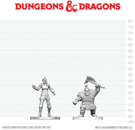 D&D Unpainted - Cultist of Bane & Dwarf Zhentilar Soldier