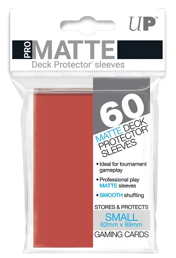 UP PRO-Matte Small Sleeves Red 60CT