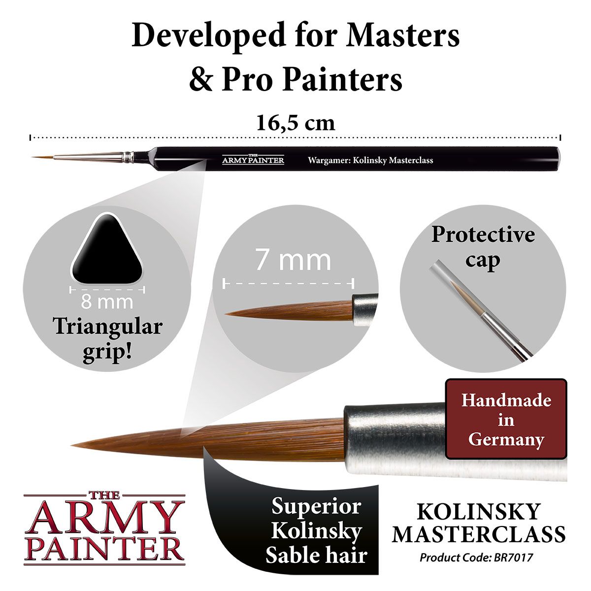 Army Painter - Wargamer: Kolinsky Masterclass Brush