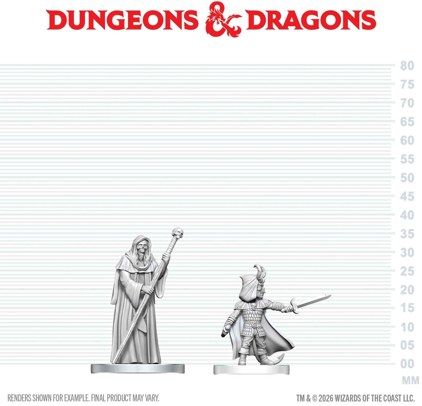 D&D Unpainted - Cultist of Bhaal & Cultist of Myrkul