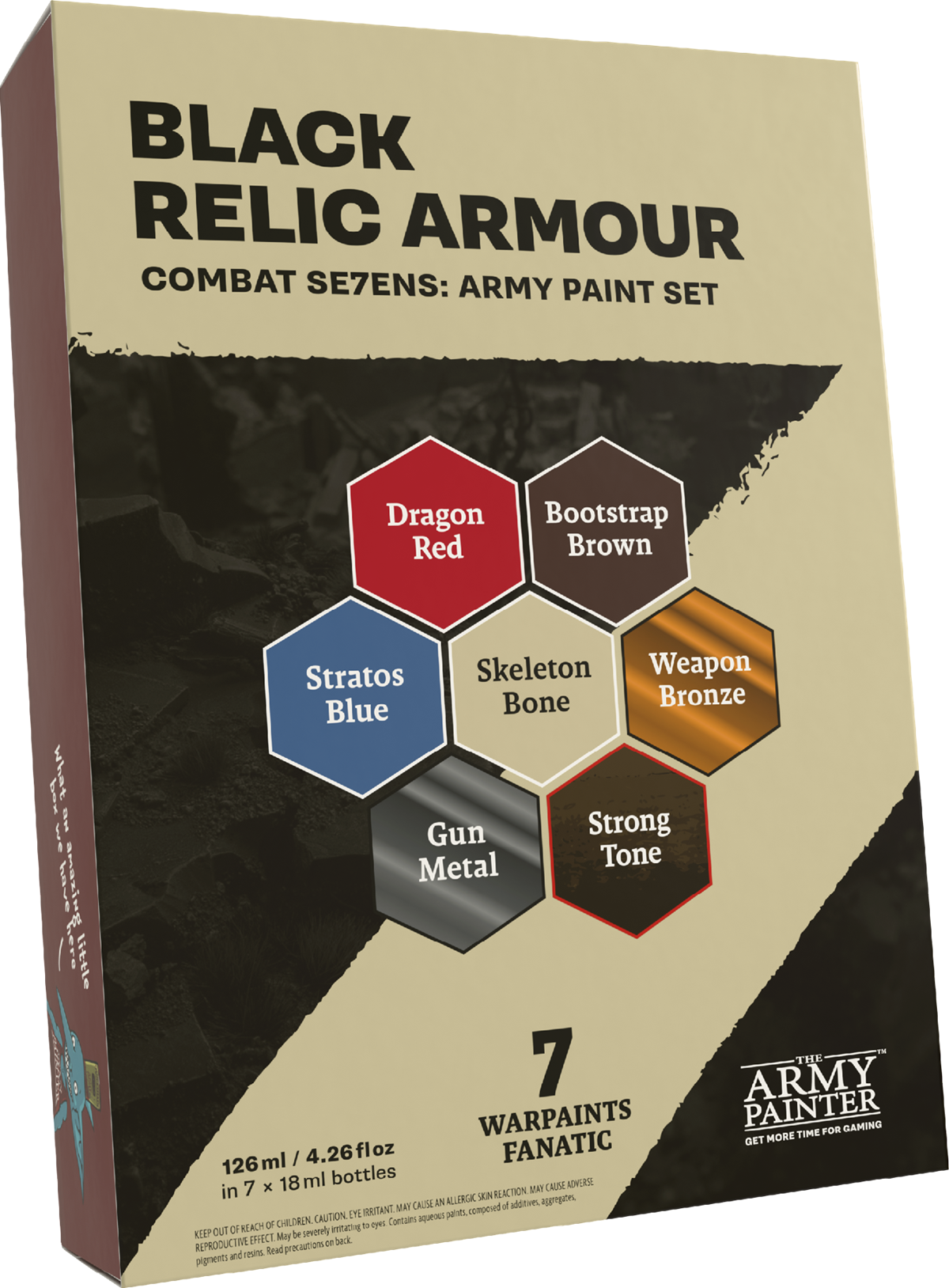 Combat Se7ens - Black Relic Armour Paint Set