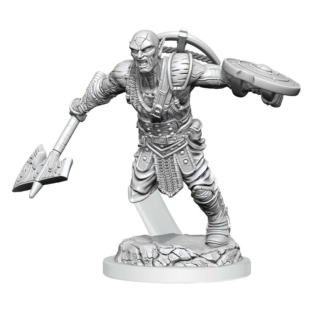 D&D Unpainted - Earth Genasi Fighter