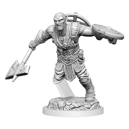 D&D Unpainted - Earth Genasi Fighter