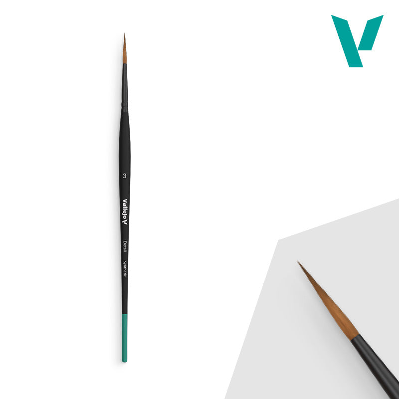 Vallejo - Round Synthetic Brush Detail 3