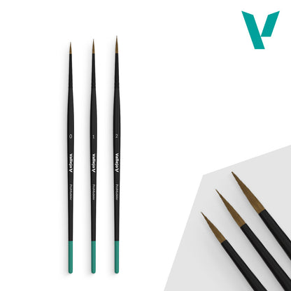 Vallejo - Pro Modeler Series - Natural Hair Brushes Design Set