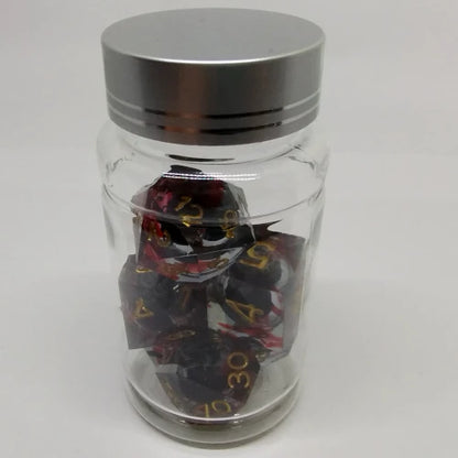 DiceGoblin - Tête-de-mort Rouge 7-Dice Set