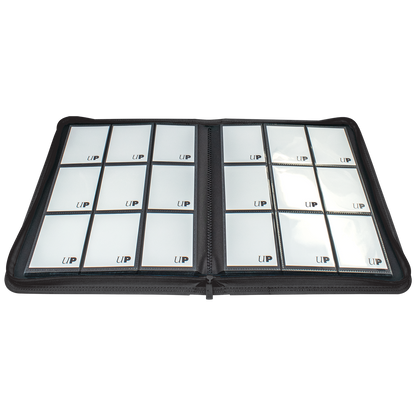 UP Zippered PRO Binder Black 9PKT