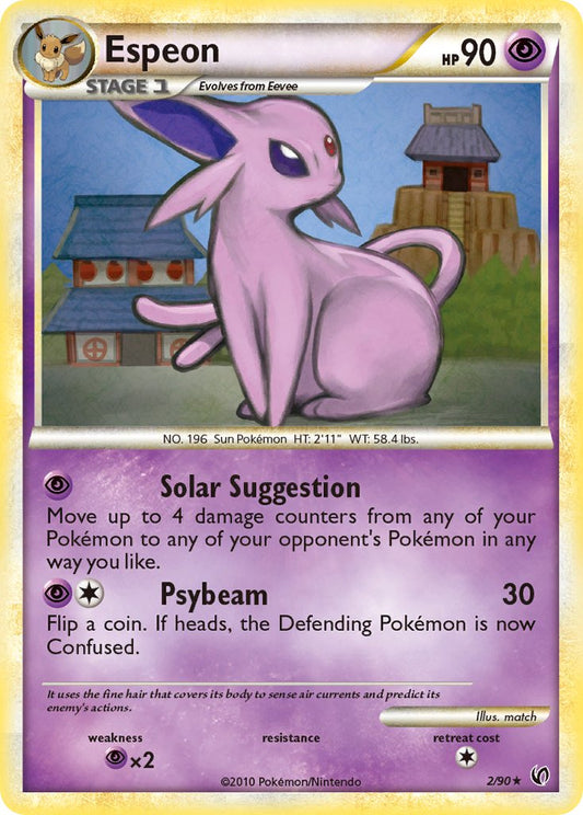 Espeon (2/90) (Theme Deck Exclusive) [HeartGold & SoulSilver: Undaunted]