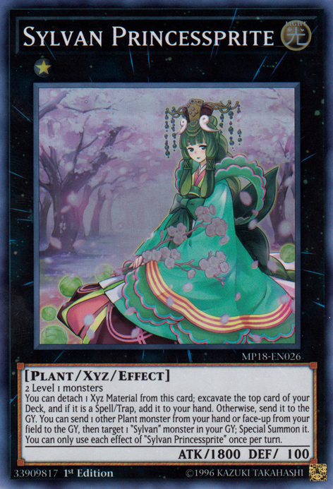 Sylvan Princessprite [MP18-EN026] Super Rare