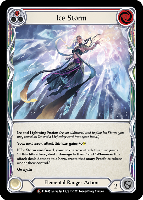 Ice Storm [U-ELE037] (Tales of Aria Unlimited)  Unlimited Rainbow Foil