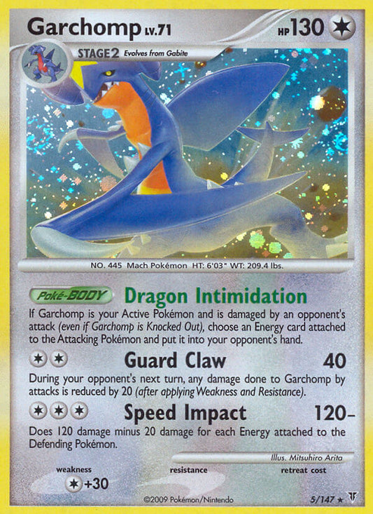 Garchomp (5/147) (Cracked Ice Holo) (Theme Deck Exclusive) [Platinum: Supreme Victors]