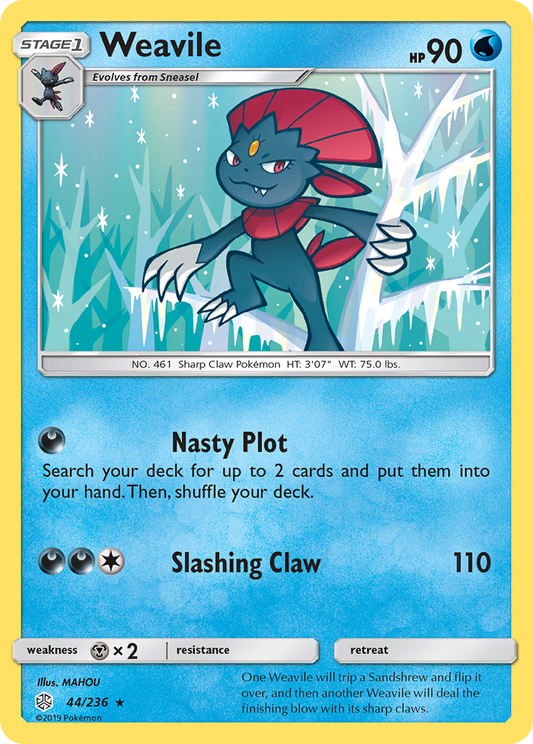 Weavile (44/236) [Sun & Moon: Cosmic Eclipse]