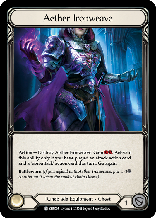 Aether Ironweave [CHN005] (Monarch Chane Blitz Deck)