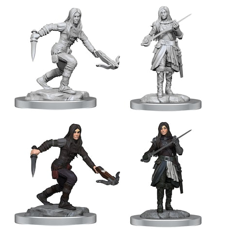 D&D Unpainted - Half-Elf Rogues Female