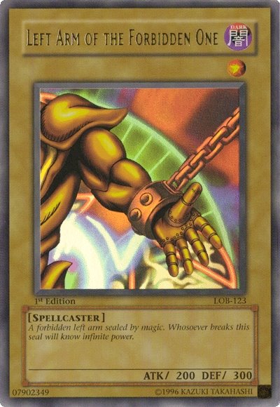 Left Arm of the Forbidden One [LOB-123] Ultra Rare