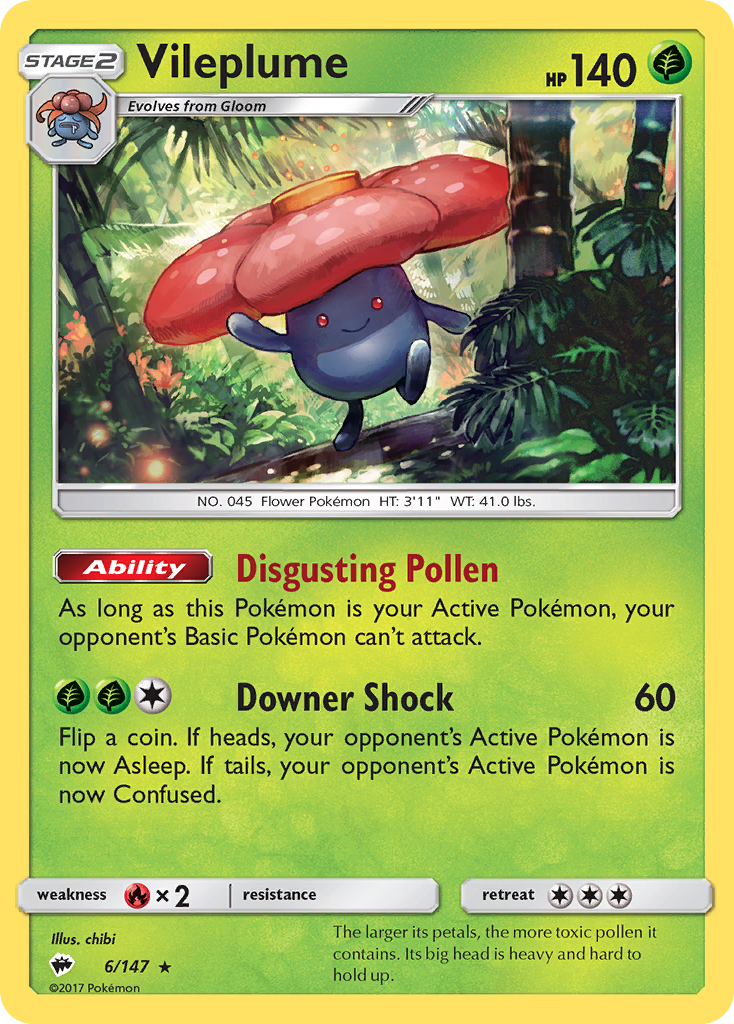 Vileplume (6/147) [Sun & Moon: Burning Shadows]