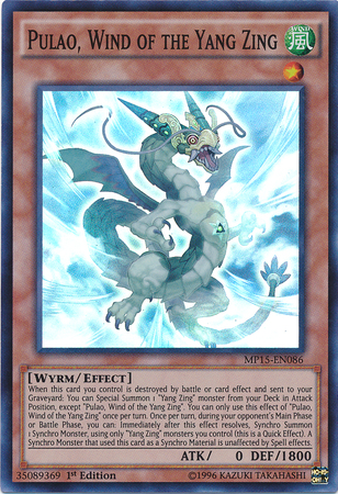 Pulao, Wind of the Yang Zing [MP15-EN086] Super Rare