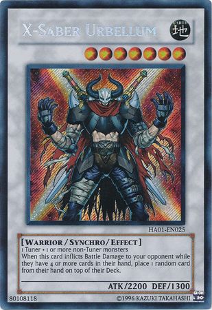 X-Saber Urbellum [HA01-EN025] Secret Rare