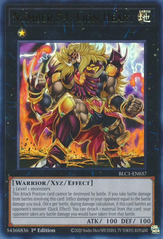 Number 54: Lion Heart [BLC1-EN037] Ultra Rare