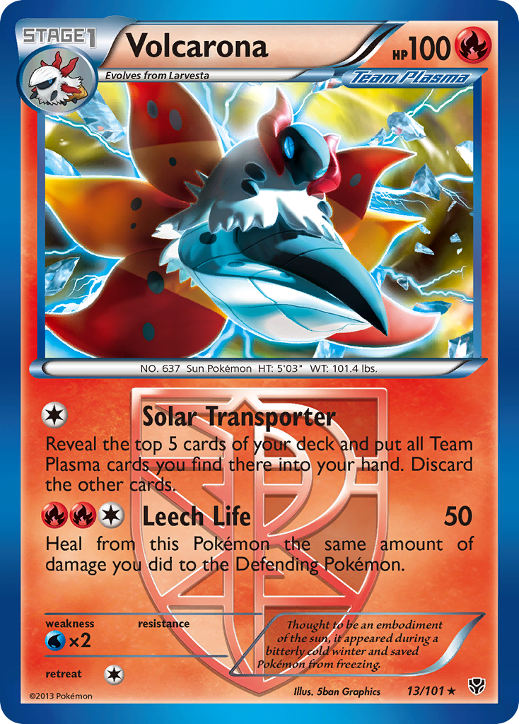 Volcarona (13/101) [Black & White: Plasma Blast]