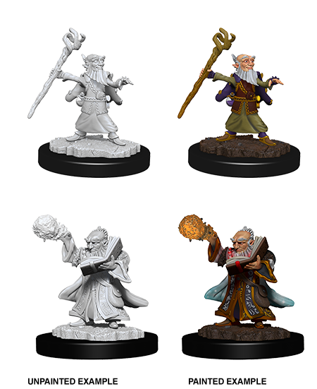 D&D Unpainted - Gnome Wizard Male