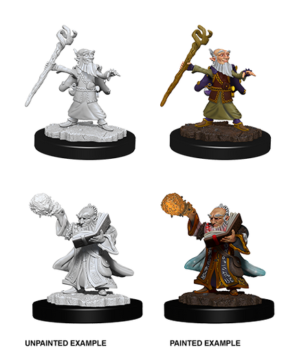 D&D Unpainted - Gnome Wizard Male