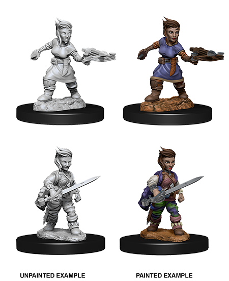 D&D Unpainted - Halfling Rogue Female PF