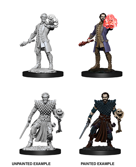 D&D Unpainted - Human Warlock Male