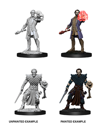 D&D Unpainted - Human Warlock Male