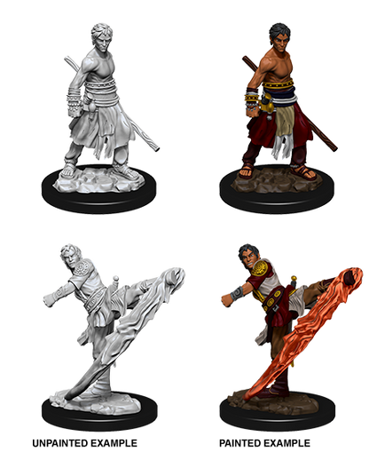 D&D Unpainted - Half-Elf Monk Male