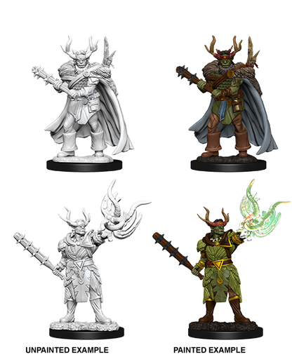 D&D Unpainted - Half-Orc Druid Male