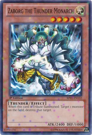 Zaborg the Thunder Monarch [BP01-EN132] Starfoil Rare