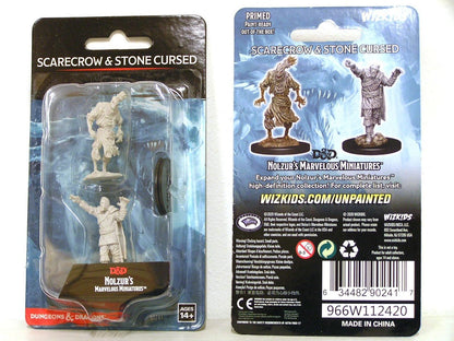 D&D Unpainted - Scarecrow & Stone Cursed