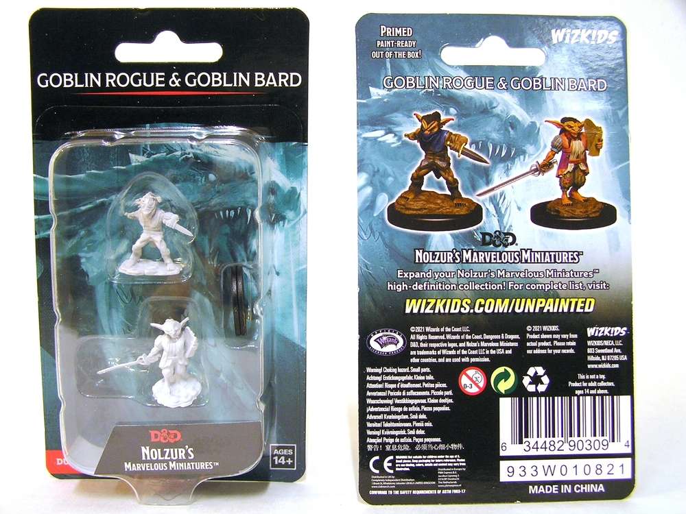 D&D Unpainted - Goblin Rogue & Goblin Bard