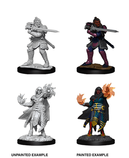 D&D Unpainted - Hobgoblin Fighter & Hobgoblin Wizard